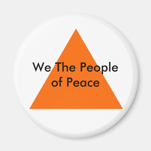 We The People of Peace The MUSEUM Zazzle Gifts Magnet (Front)