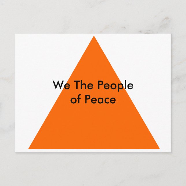We The People of Peace The MUSEUM Zazzle Gifts Postcard (Front)