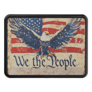We the People patriotic american flag Hitch Cover