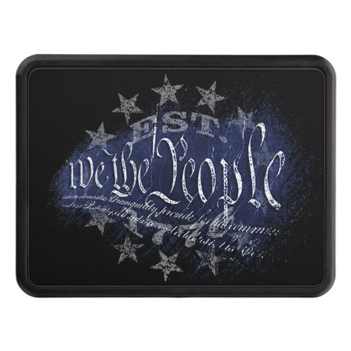 WE THE PEOPLE Patriotic Industrial American Flag Hitch Cover