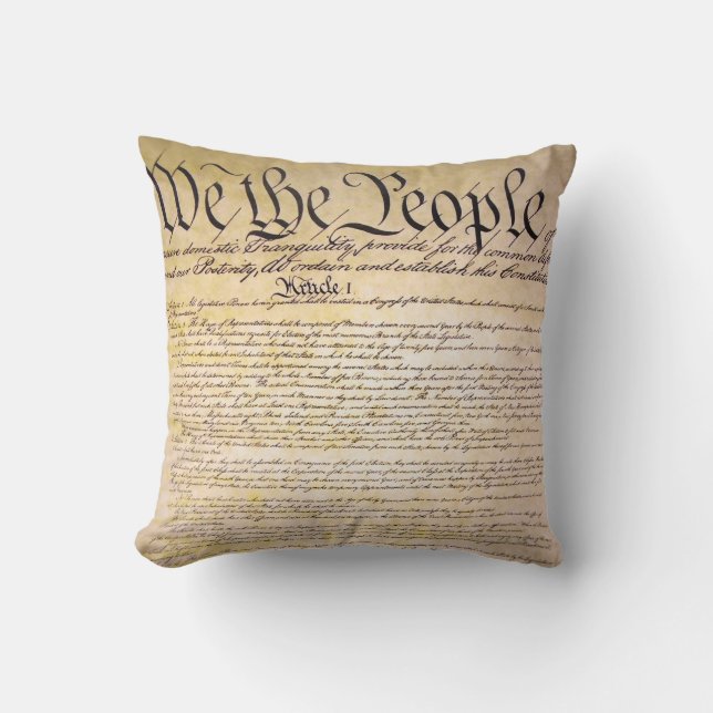 We The People Pillow (Front)