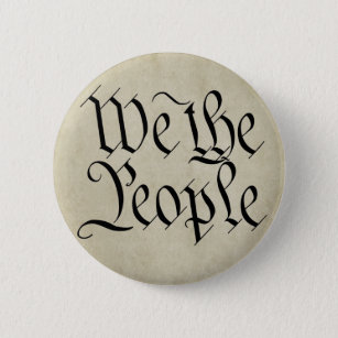 We the People! Pinback Button