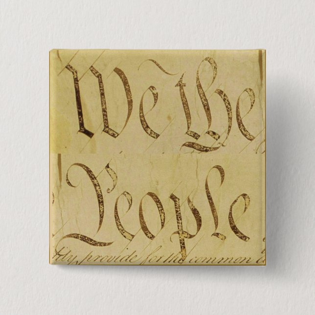 We The People Pinback Button (Front)