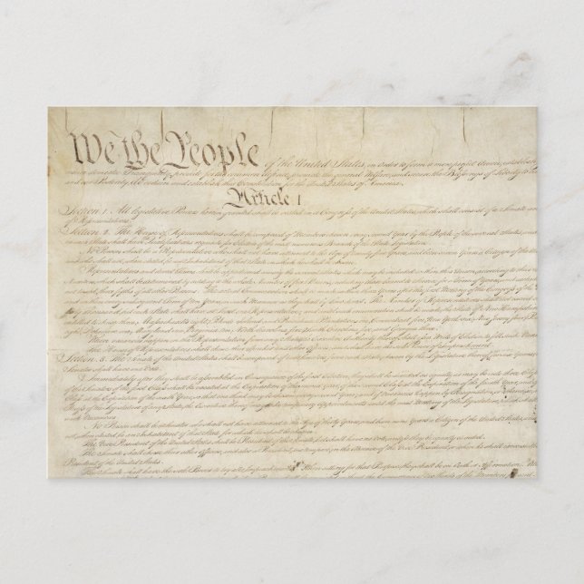 We The People Postcard (Front)