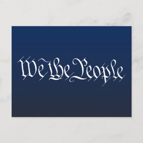 We The People Postcard