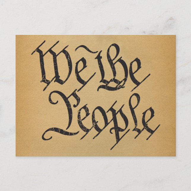 We The People Postcard (Front)