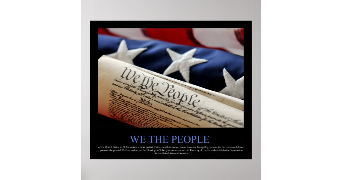 We The People Poster | Zazzle