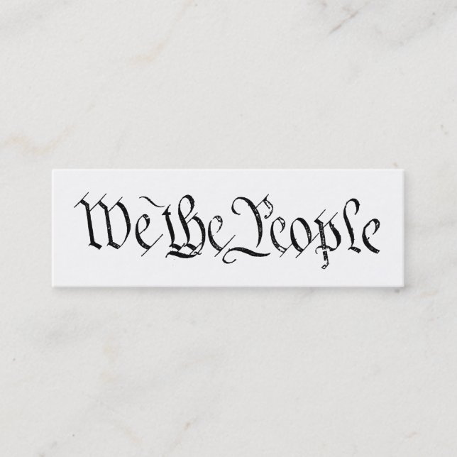 We the People Profile Card (Front)