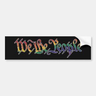 We The People -- "Rainbow" Bumper Sticker