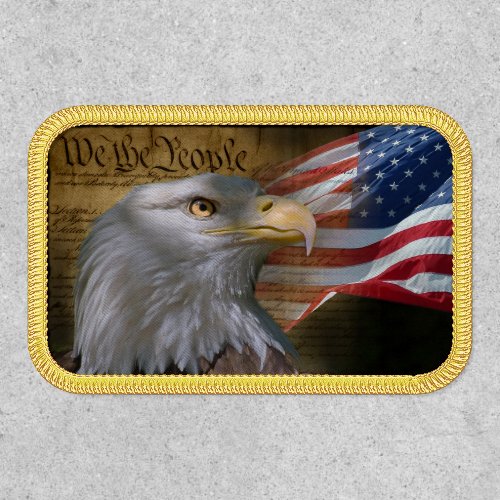 We The People Rectangle Patch