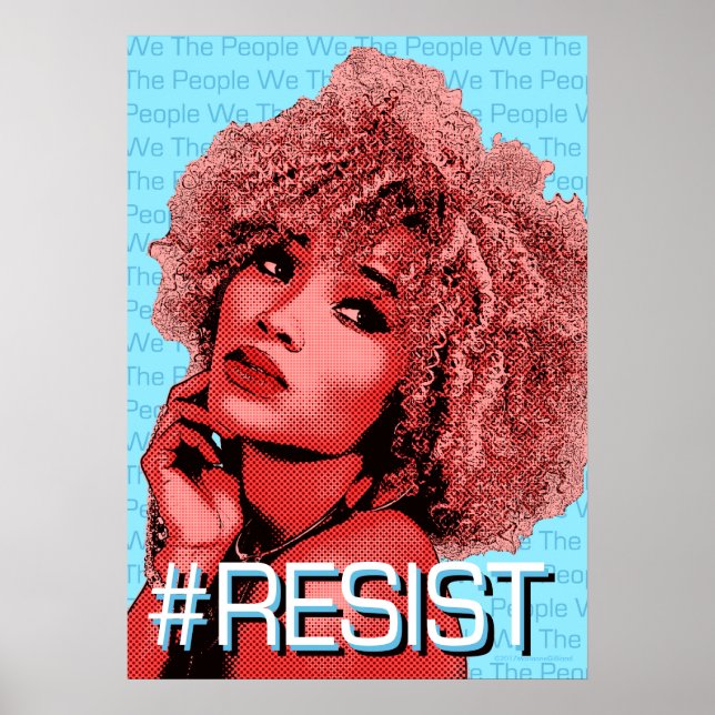 We The People RESIST Art Poster (Front)