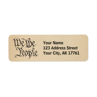We The People Return Address Labels