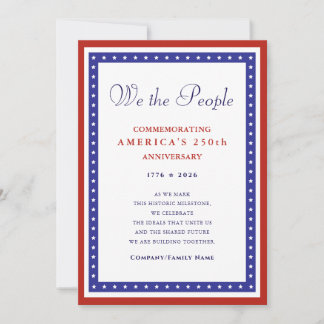 We the People Semiquincentennial 1776 America 250 Holiday Card