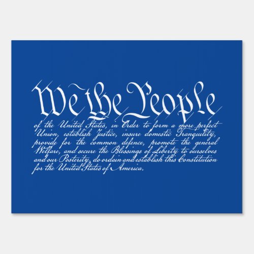 We the People Sign