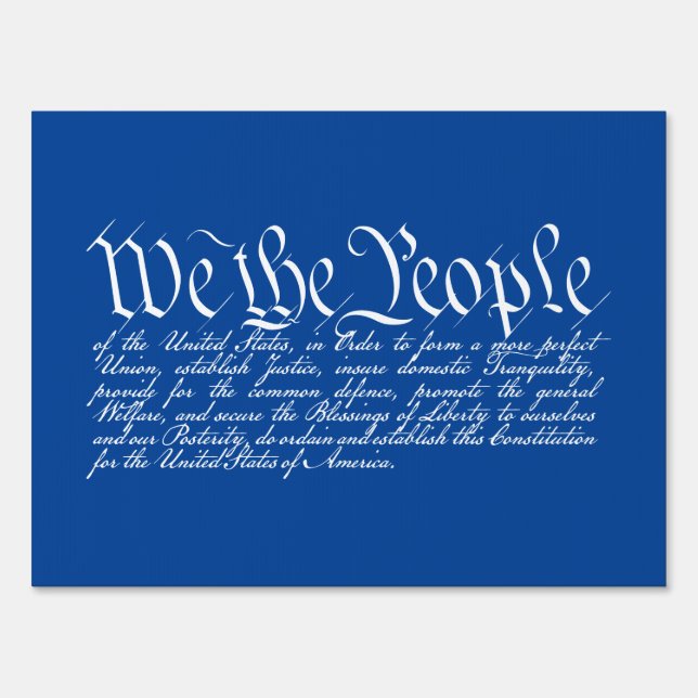 We the People Sign (Front)