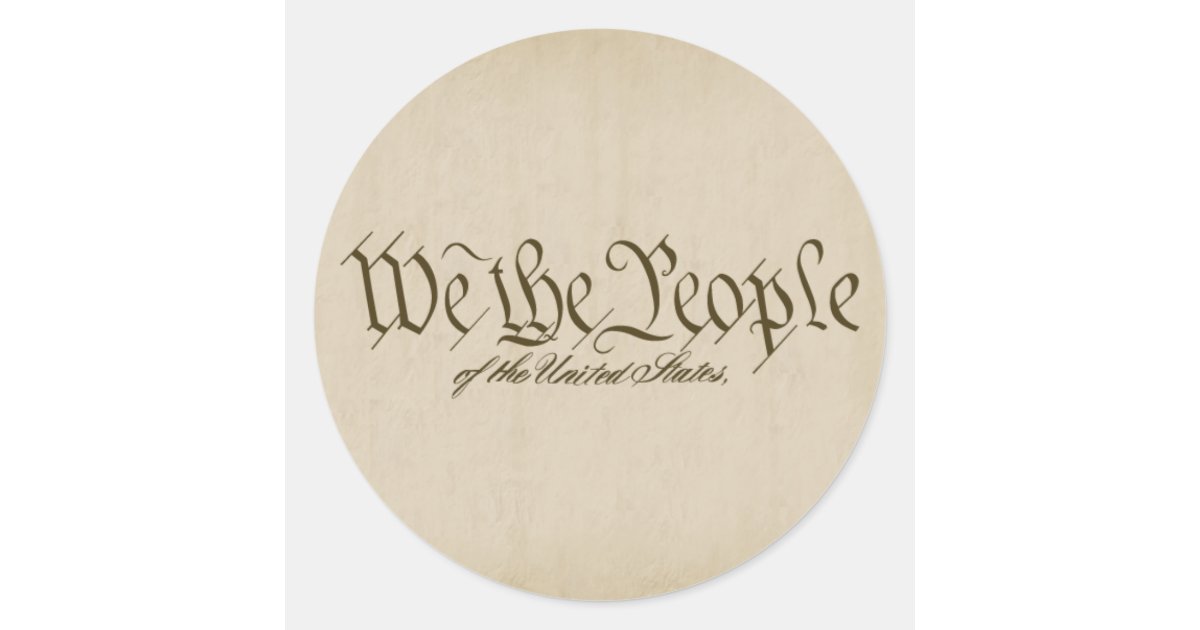 We The People Stickers | Zazzle