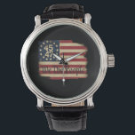 We The People Trump 45 47 Distressed Vintage Flag Watch<br><div class="desc">We The People Trump 45 47 Distressed Vintage Flag</div>