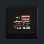 We The People Trust Jesus - USA Flag Christian Pat Gift Box<br><div class="desc">We The People Trust Jesus - USA Flag Christian Patriotic</div>