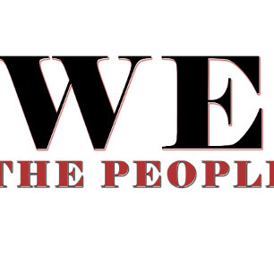 We The People Typography Apron   Patriotic