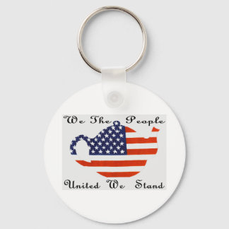 We The  People  United  We  Stand Keychain