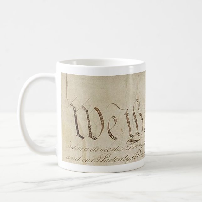 'We the People' US Constitution Mug (Left)