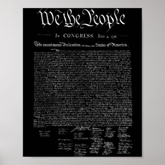 We the people _ us declaration of independence poster