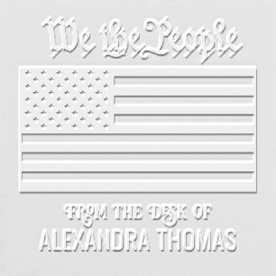We the People USA American Flag “From the Desk of” Embosser