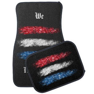 *~* WE THE PEOPLE USA American Flag Simple Modern Car Floor Mat