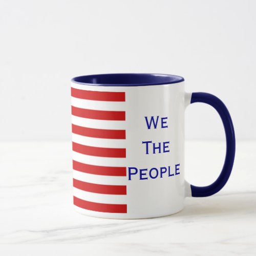 We The People USA Flag Coffee Mug by Janz