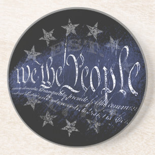 WE THE PEOPLE Vintage 13 Stars 1776 Coaster