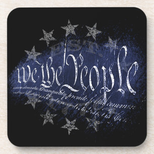 WE THE PEOPLE Vintage 13 Stars 1776 Coaster