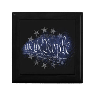 WE THE PEOPLE Vintage 13 Stars 1776 Gift Box