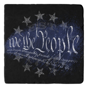 WE THE PEOPLE Vintage 13 Stars 1776 Trivet