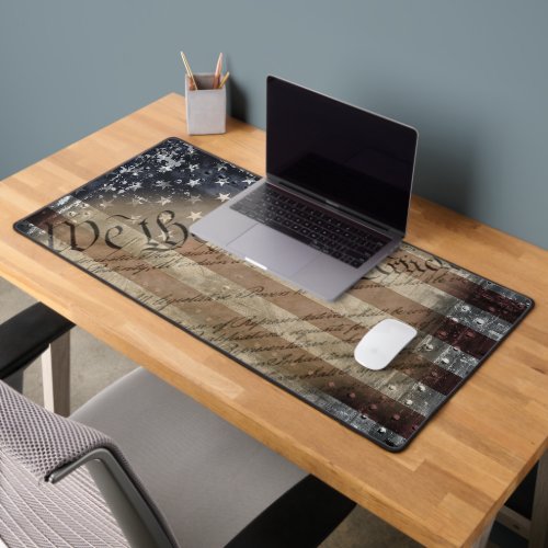 We The People Vintage American Flag Desk Mat