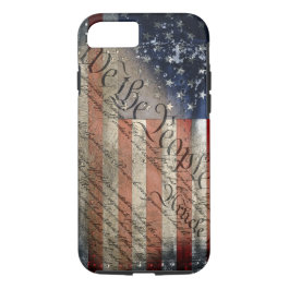We The People Vintage American Flag iPhone 7 Case