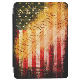 WE THE PEOPLE Vintage Retro Rock American Flag iPad Air Cover