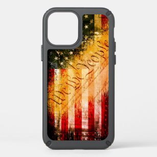 WE THE PEOPLE Vintage Retro Rock American Flag Speck iPhone 12 Pro Case