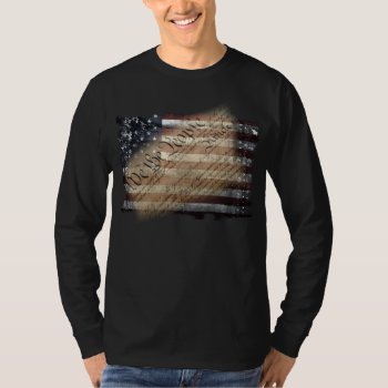 We The People Vintage Usa Flag Long Sleeve Shirt by KDRDZINES at Zazzle
