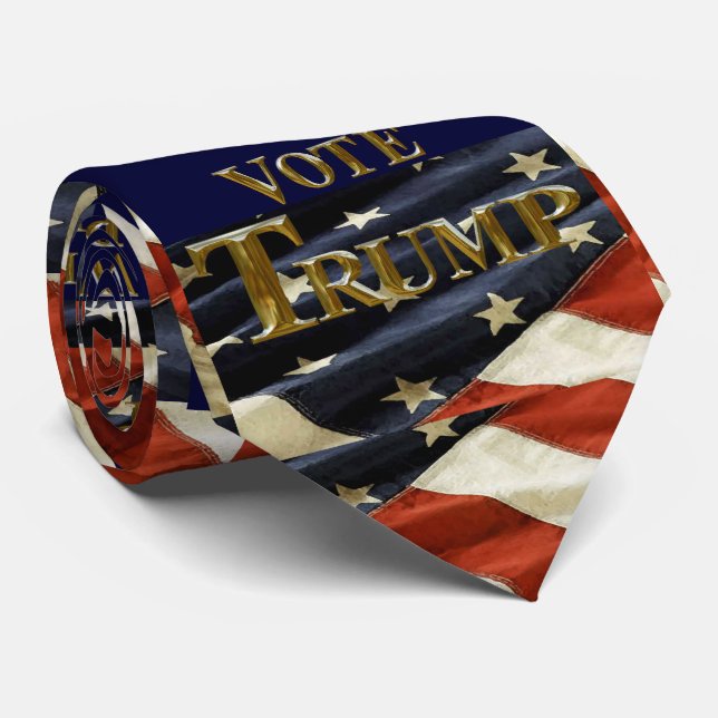 WE THE PEOPLE VOTE TRUMP NECK TIE (Rolled)