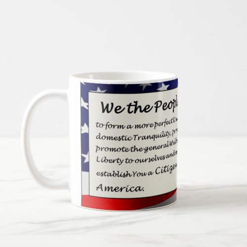 We the People  Welcome New Citizen Coffee Mug