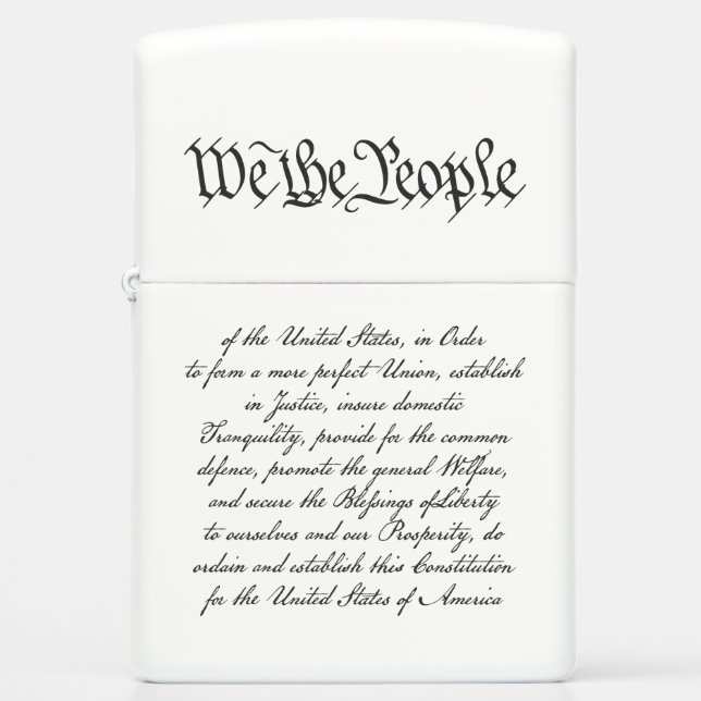 We the People Zippo Lighter (Front)