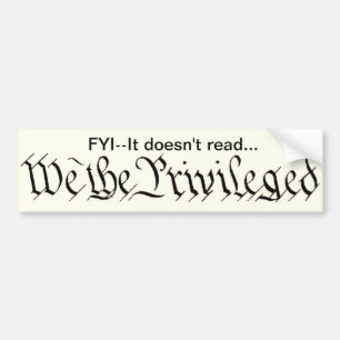 We the Privileged sticker