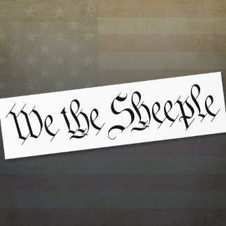 We the SHEEPLE Bumper Sticker