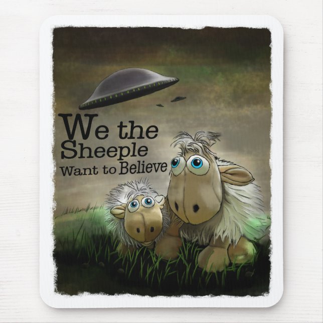 We the Sheeple Mousepad (Front)