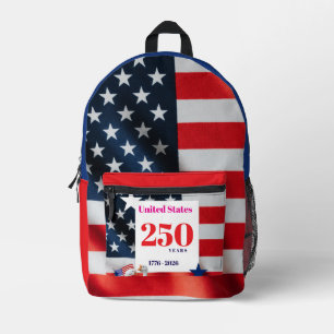 We The Silly Geese 250th Funny Celebration Printed Backpack