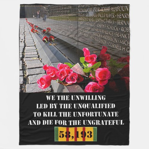 WE THE UNWILLING FLEECE BLANKET