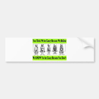 We Think Bumper Sticker
