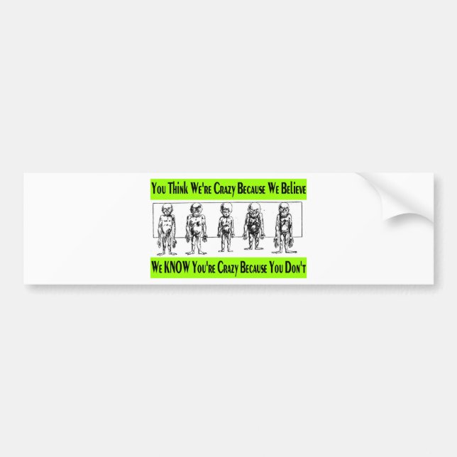 We Think Bumper Sticker (Front)