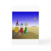 We Three Cats - Christmas Blank Card