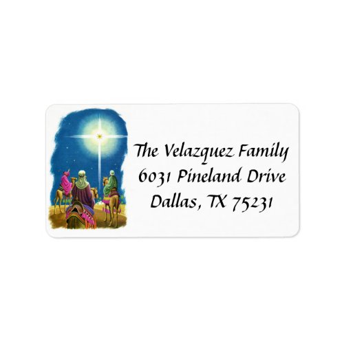 We Three Kings Address Label